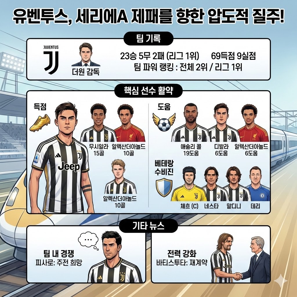 [무적함대] 유벤투스, 세리에A 폭격! 우승 눈앞